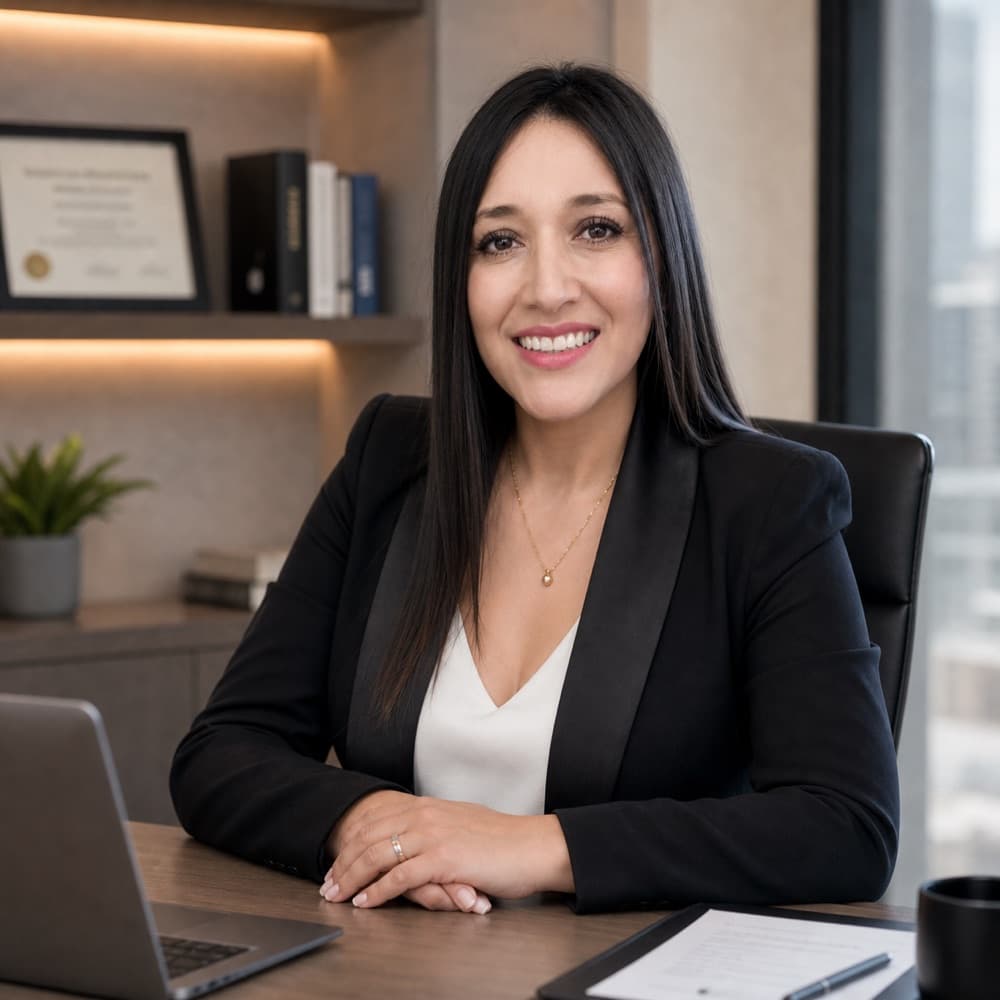 Retrato corporativo de Paola Ramos, Contadora General de Edi Center